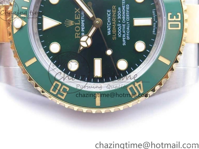 Wrapped MAX VRF Dial Green Bracelet A2836 116613 Edition Bezel on YG Submariner Version Best SS YG LV 0831